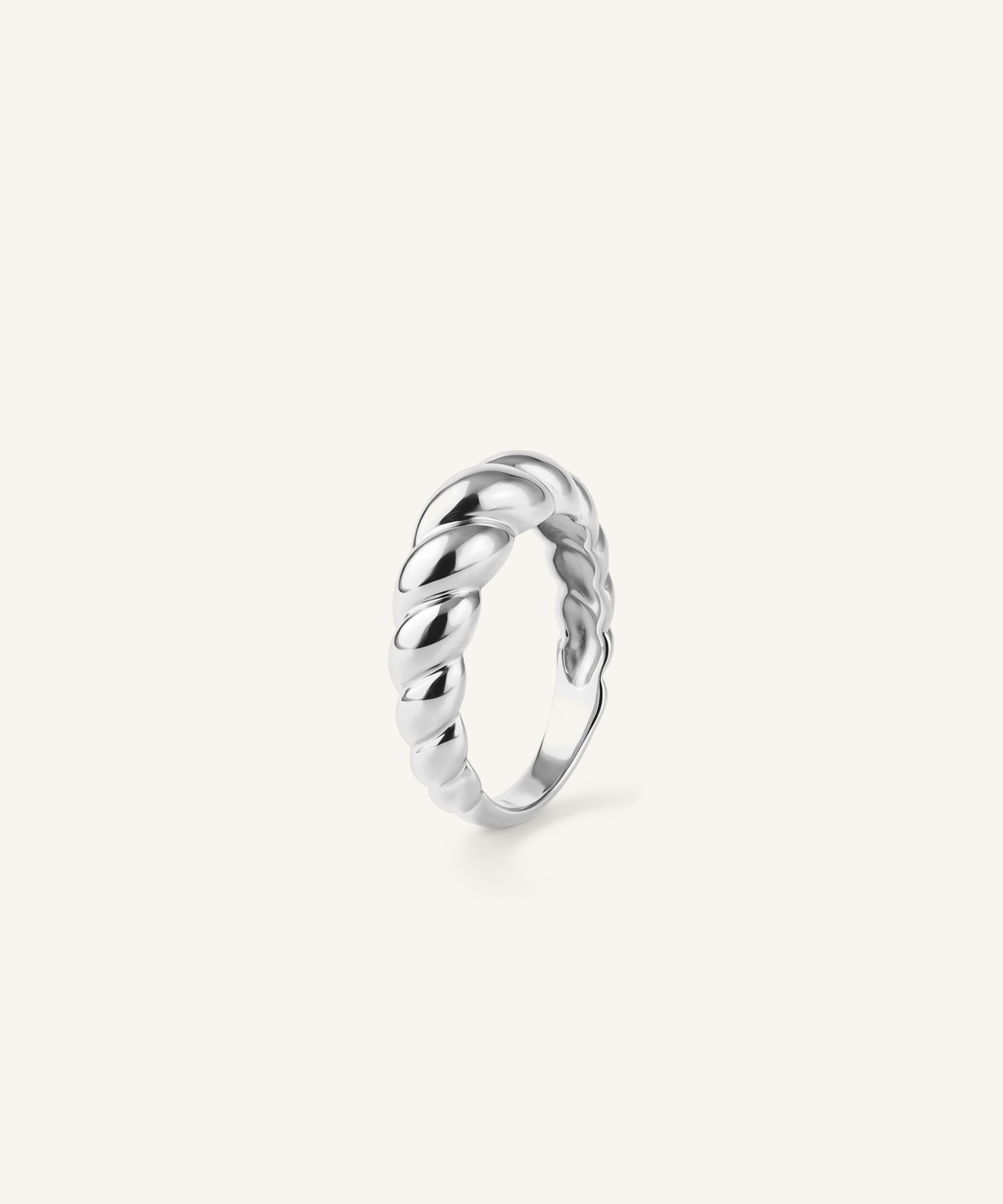 화이트 골드 | Croissant Ring, detail