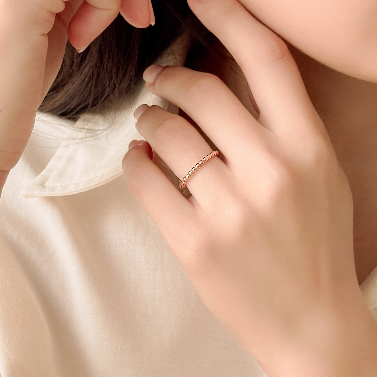 2mm 비드 반지