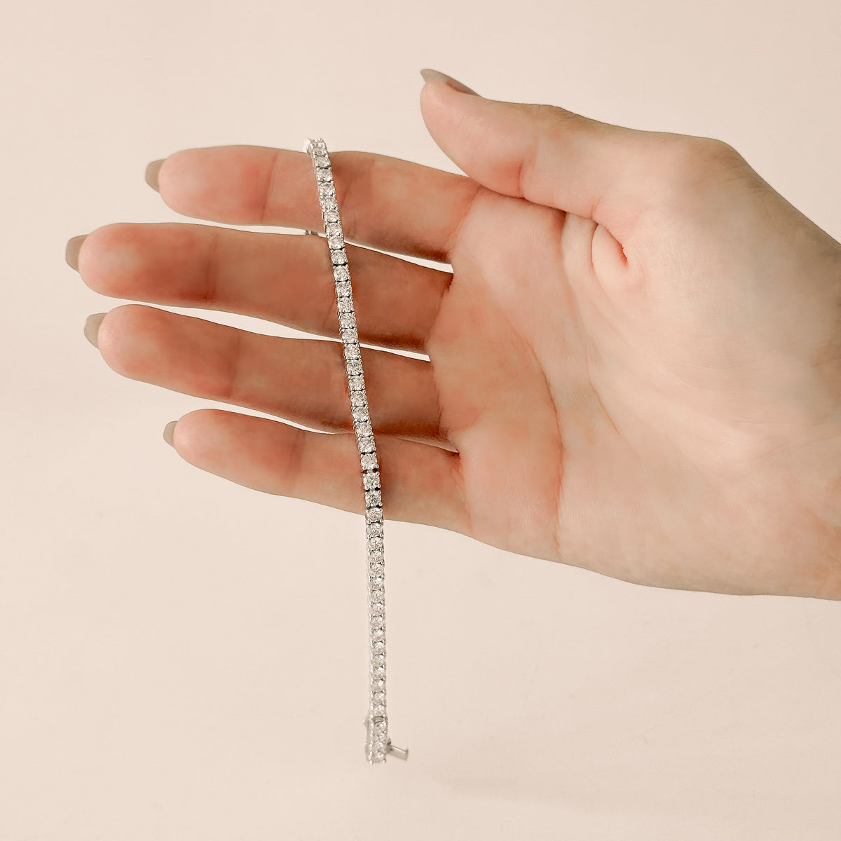 3mm 랩그로운 다이아몬드 테니스 팔찌