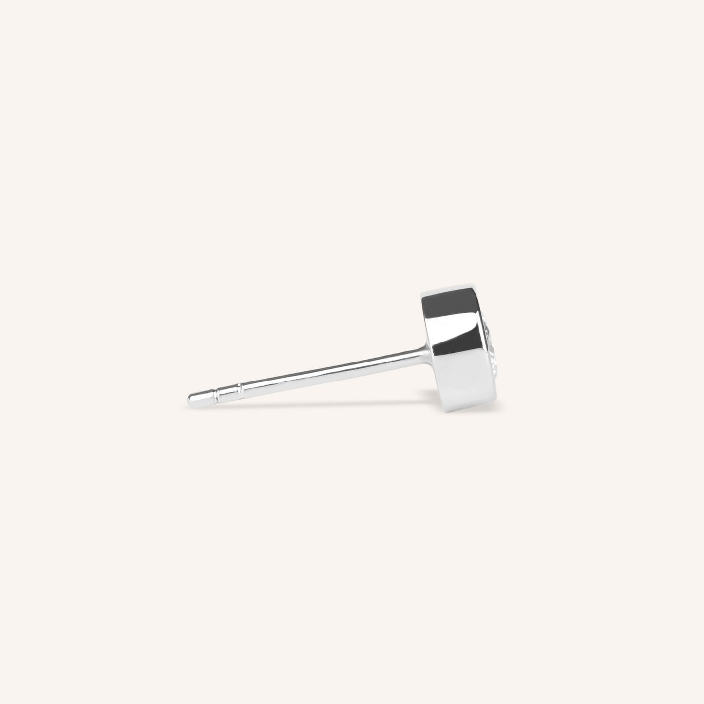 0.3ct 랩그로운 다이아몬드 베젤 스터드 귀걸이