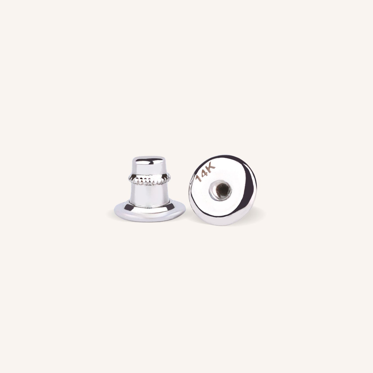 0.3ct 랩그로운 다이아몬드 베젤 스터드 귀걸이
