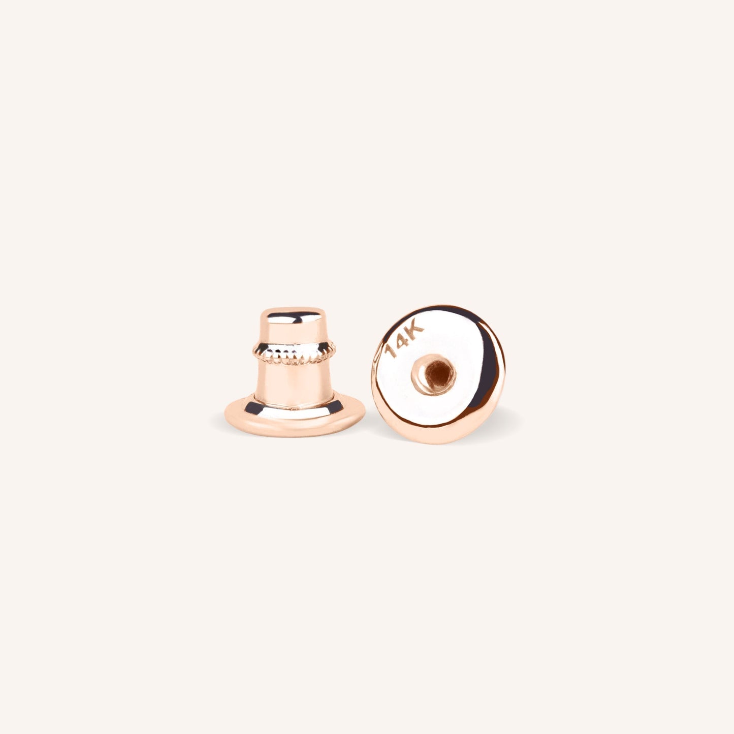 0.3ct 랩그로운 다이아몬드 베젤 파베 스터드 귀걸이