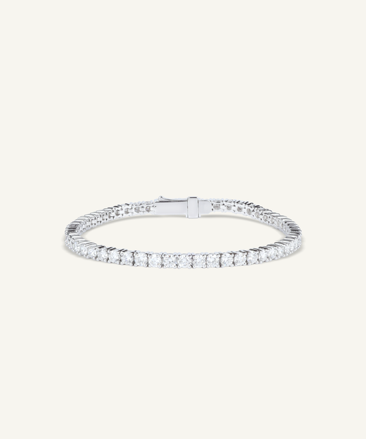 랩그로운 다이아몬드 테니스 팔찌, 3mm