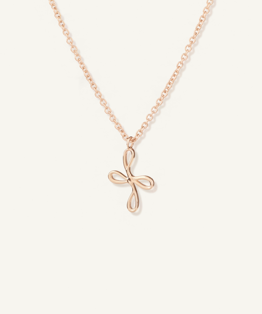 로즈 골드 | Bloom Necklace, angled