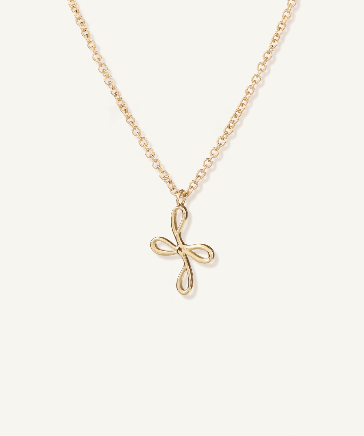 옐로우 골드 | Bloom Necklace, angled