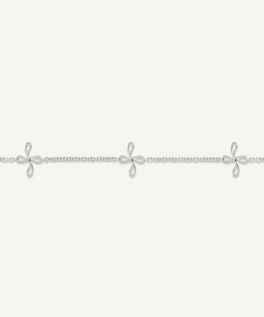 화이트 골드 | Bloom Bracelet, 3 Motifs