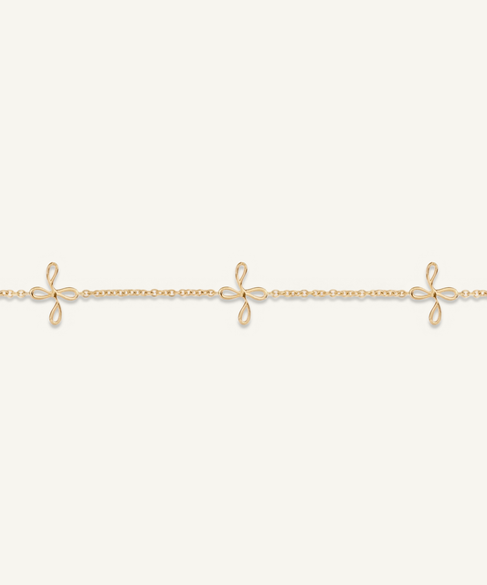옐로우 골드 | Bloom Bracelet, 3 Motifs