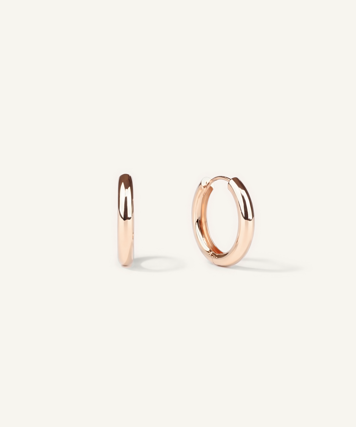 로즈 골드 | Bold Classic Hoop Earrings