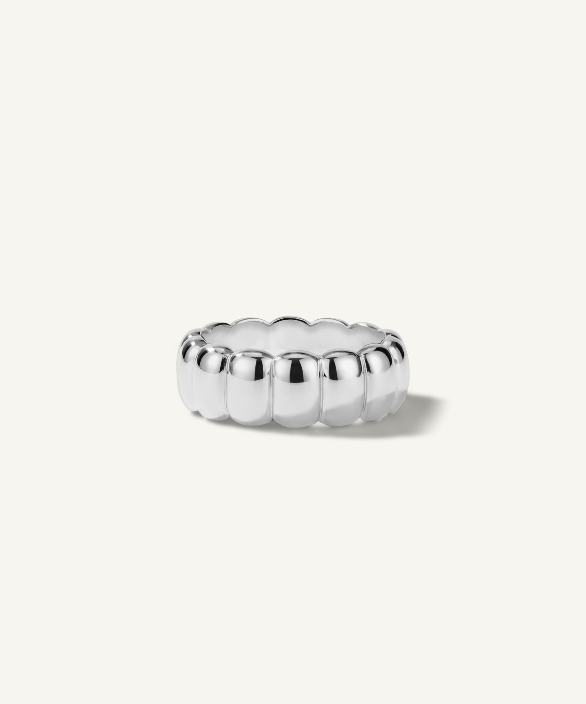 화이트 골드 | Bold Pillow Ring