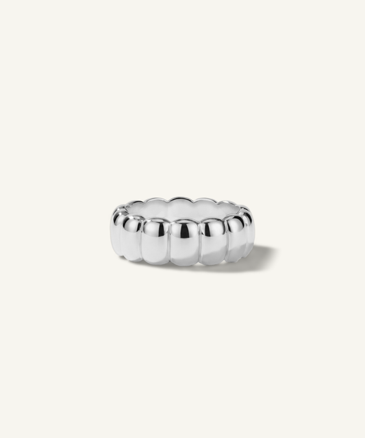 화이트 골드 | Bold Pillow Ring