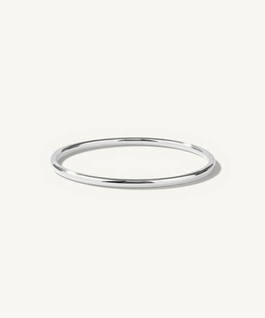 화이트 골드 | Classic Bangle