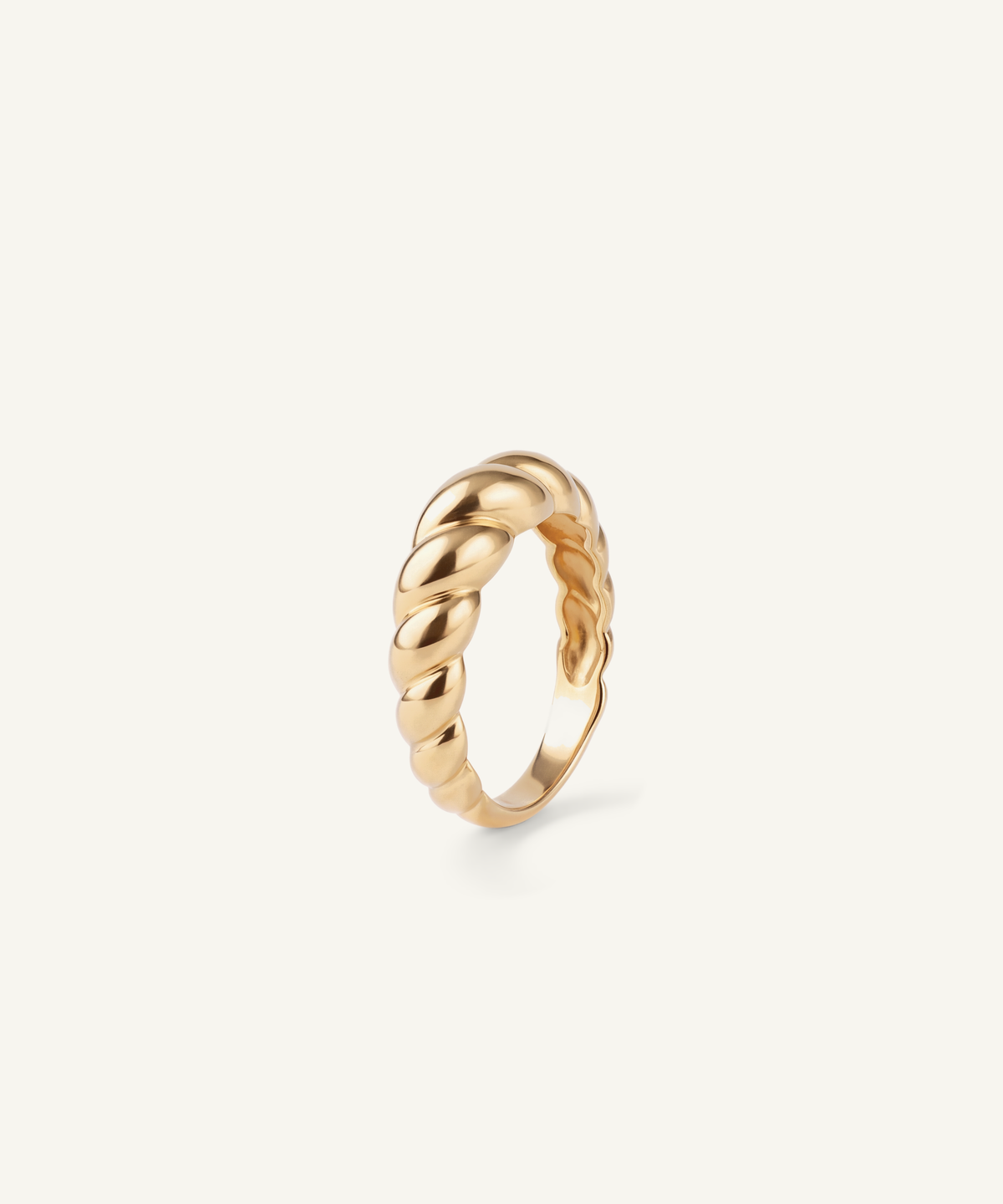 옐로우 골드 | Croissant Ring, detail