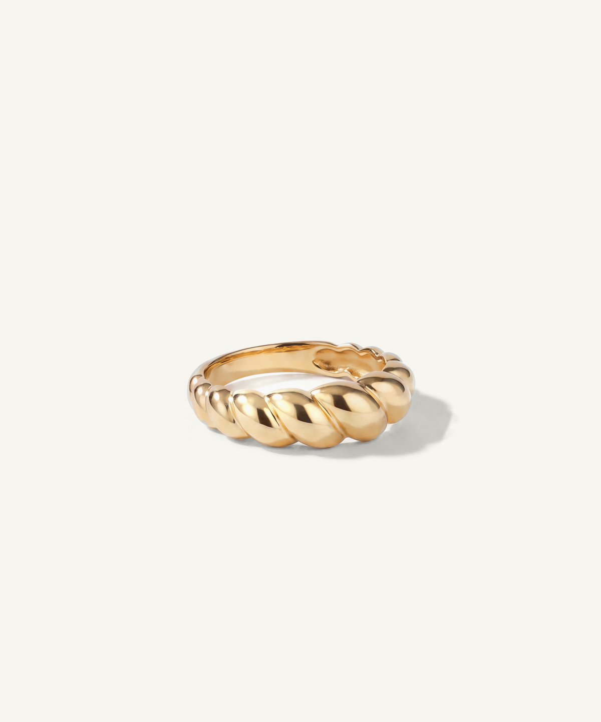 옐로우 골드 | Croissant Ring