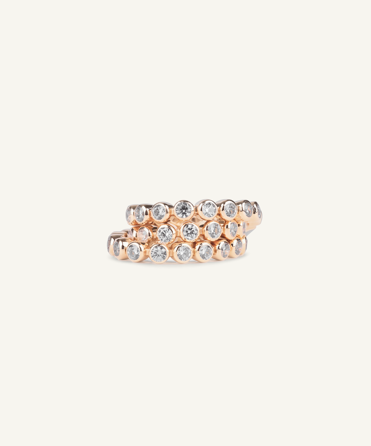 로즈 골드 | Lab Grown Diamond Bezel Tennis Bracelet, detail 2