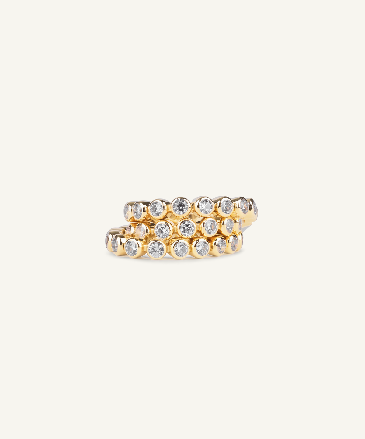 옐로우 골드 | Lab Grown Diamond Bezel Tennis Bracelet, detail 2