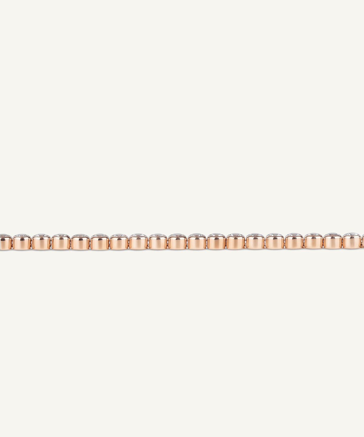 로즈 골드 | Lab Grown Diamond Bezel Tennis Bracelet, detail 3