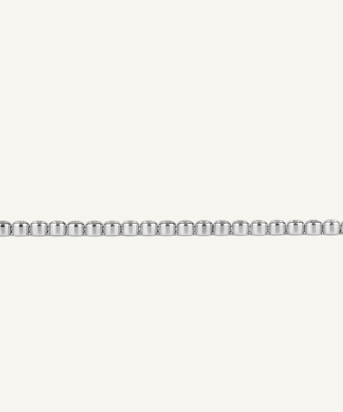 화이트 골드 | Lab Grown Diamond Bezel Tennis Bracelet, detail 3