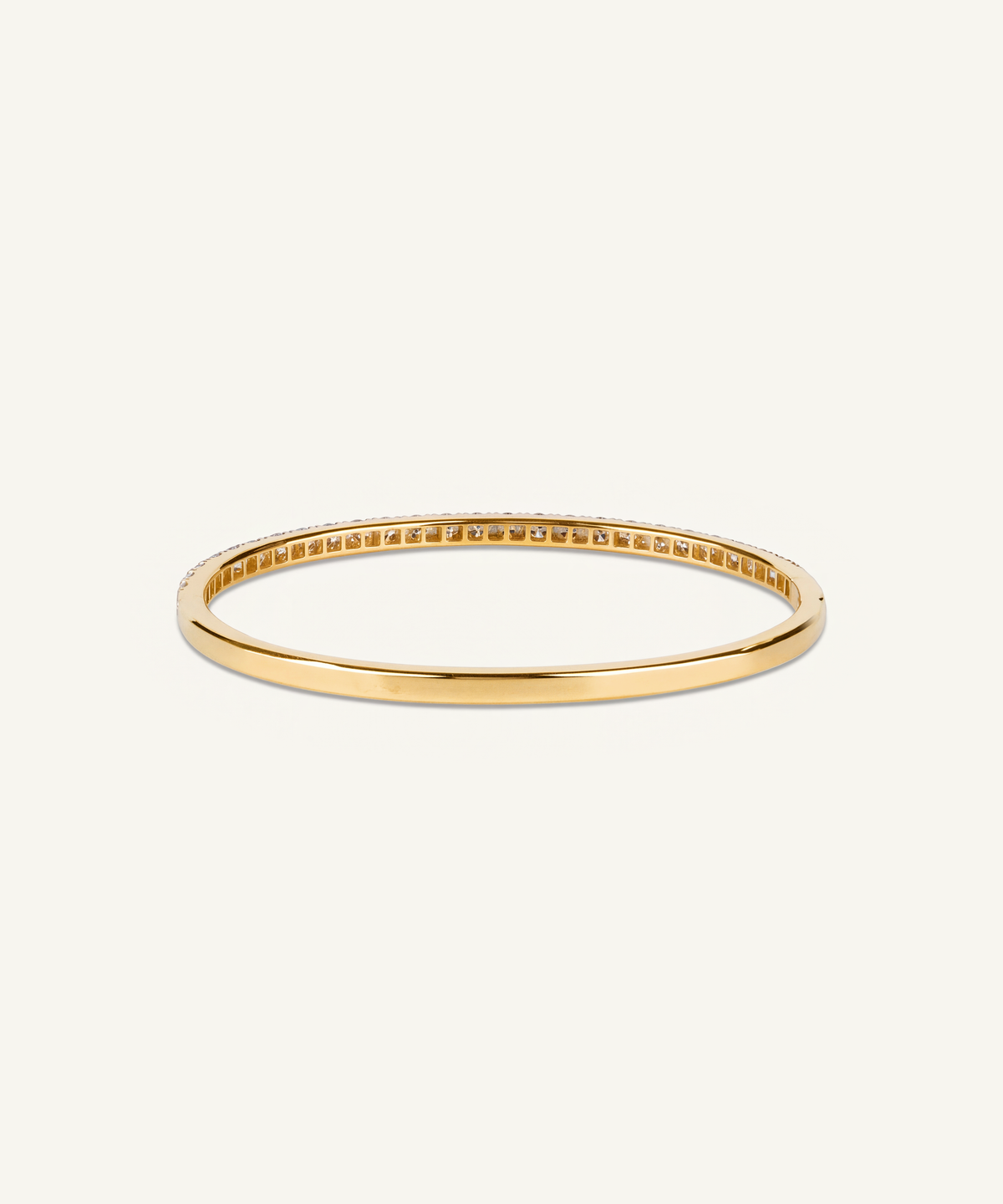 옐로우 골드 | Lab Grown Diamond Half Tennis Bangle, detail 3