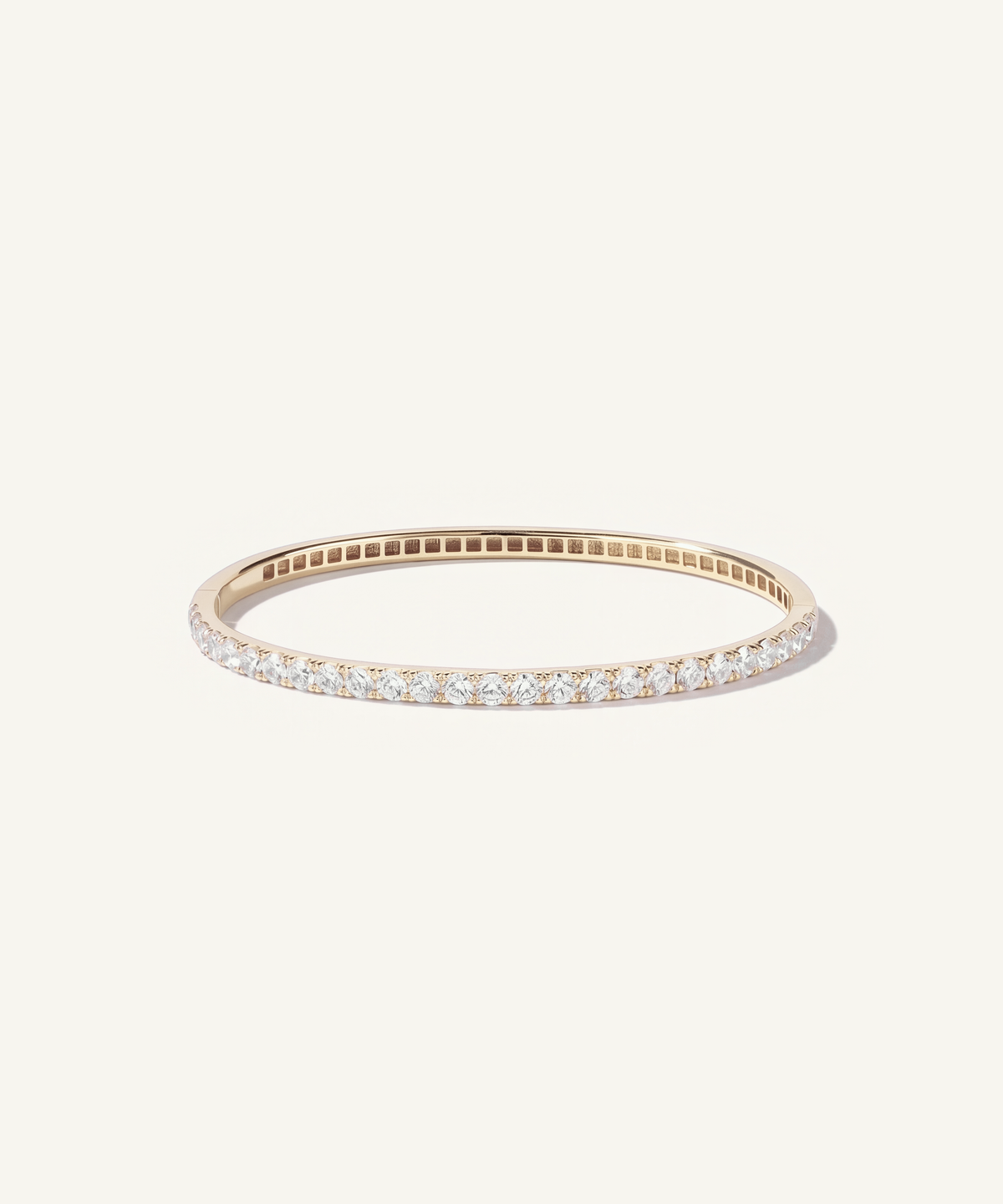 샴페인 골드 | Lab Grown Diamond Half Tennis Bangle