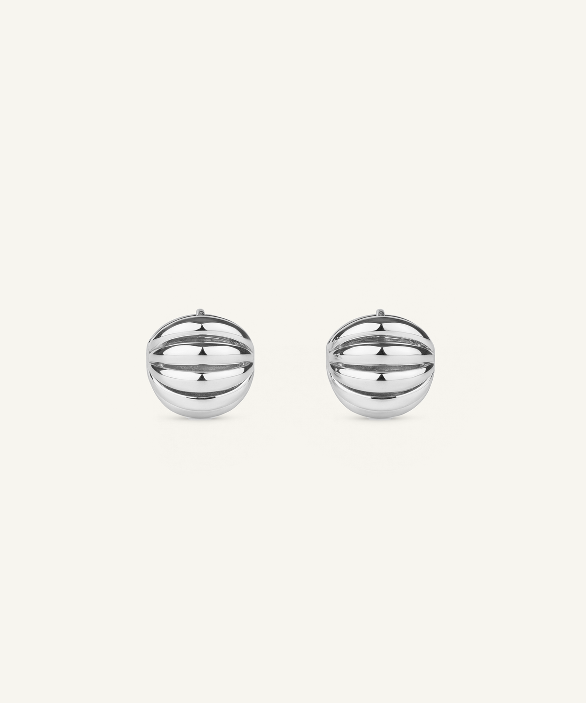화이트 골드 | Madeleine Hoop Earrings