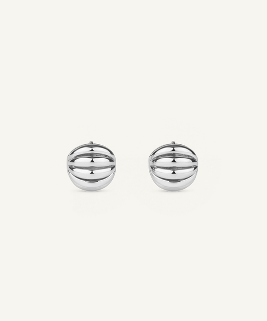 화이트 골드 | Madeleine Hoop Earrings
