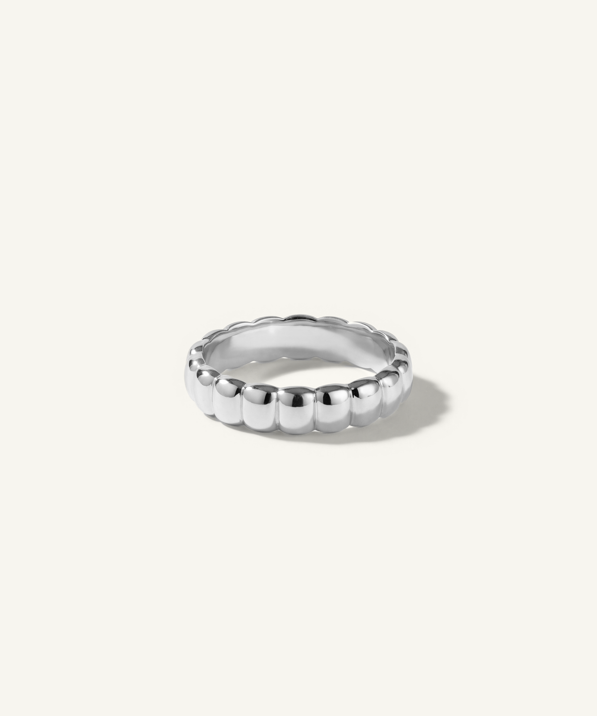 화이트 골드 | Petite Pillow Ring