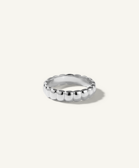 화이트 골드 | Petite Pillow Ring