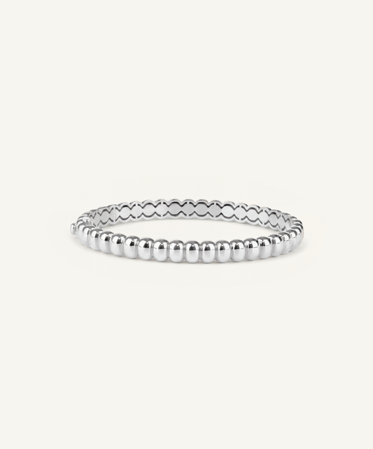 화이트 골드 | Pillow Bangle
