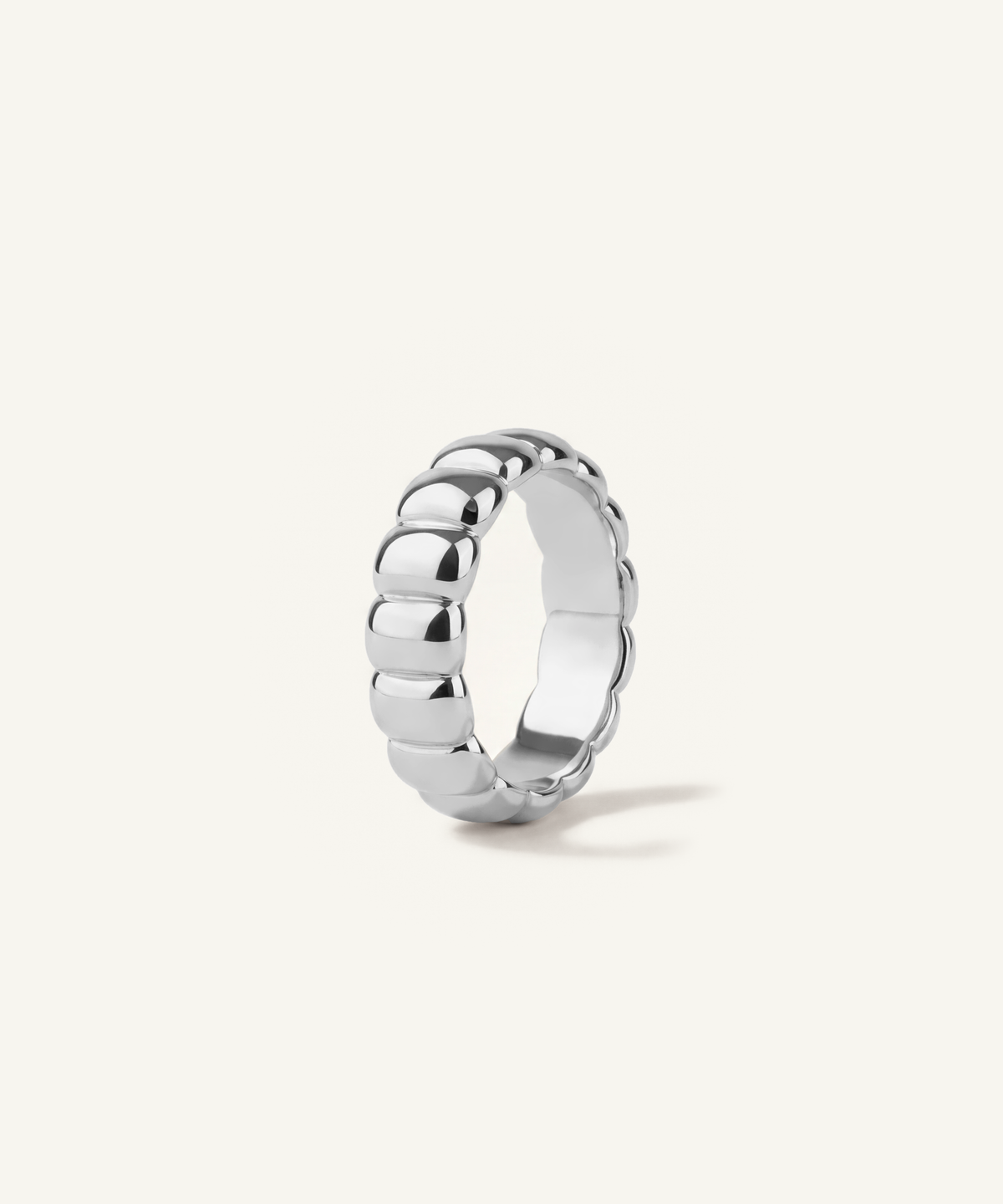 화이트 골드 | Pillow Ring, upright