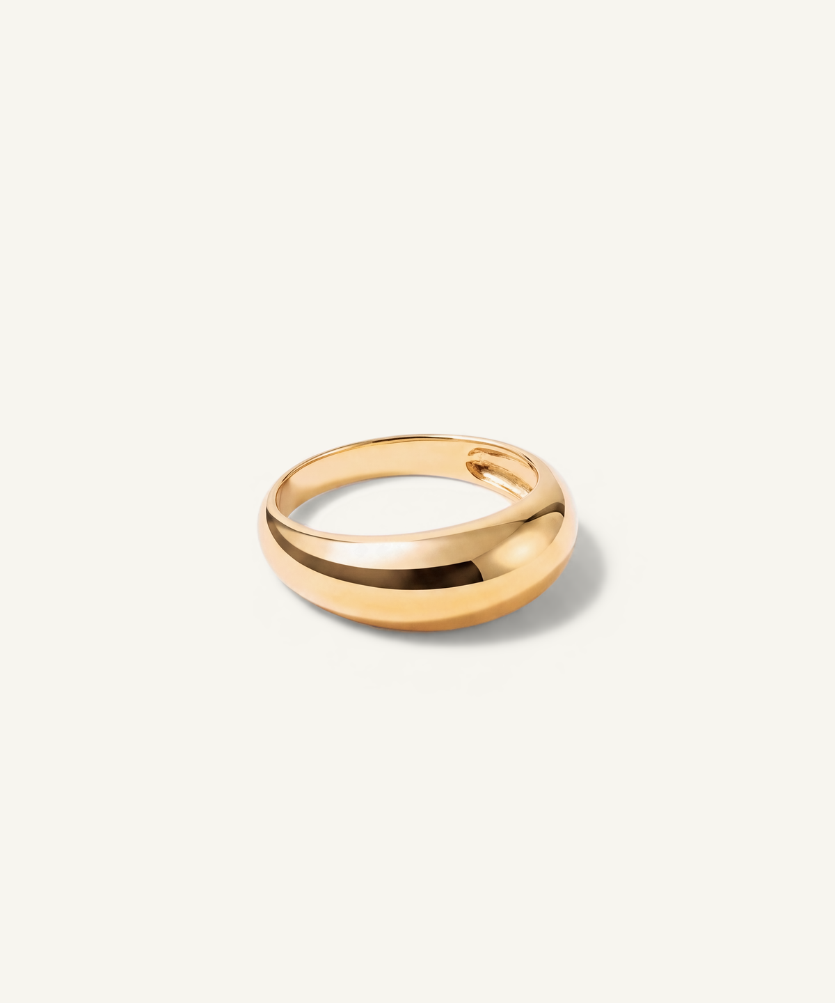 옐로우 골드 | Tapered Dome Ring